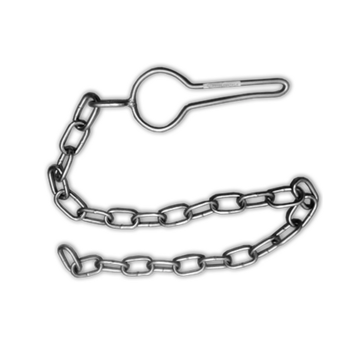 Double gate chain fastener used in farming