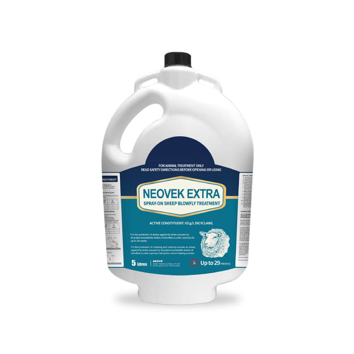 NEOVEK™ Extra (DICYCLANIL) Spray-On Sheep Blowfly Treatment