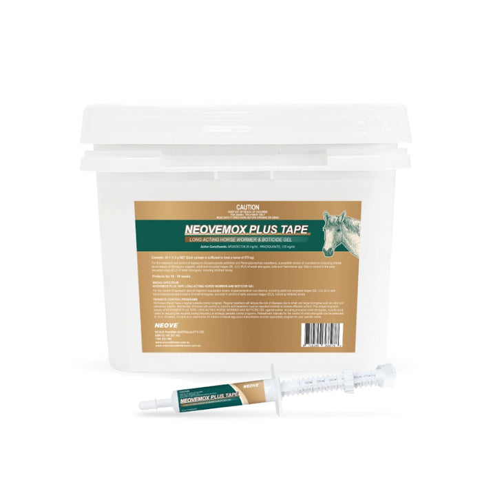 Neovemox Plus Tape Long Acting Horse Wormer & Boticide Gel