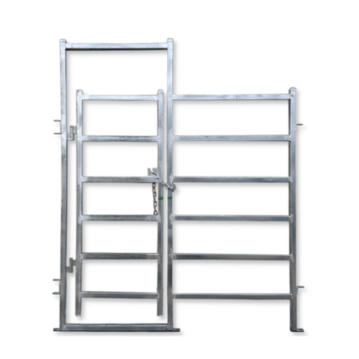 Man Gates with Panel