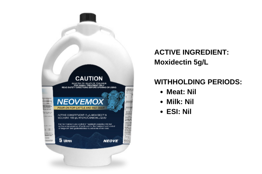 Pour-On moxidectin for Cattle and Red Deer