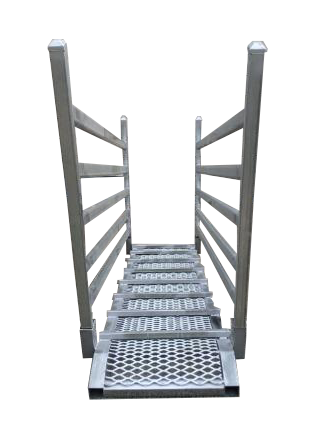 Knock down loading ramp used in farming for sheep