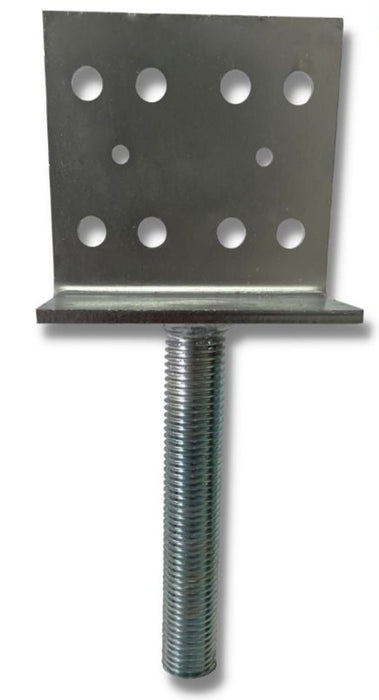 Blue zinc 200mm L-Post Plate Beam Support Assembly