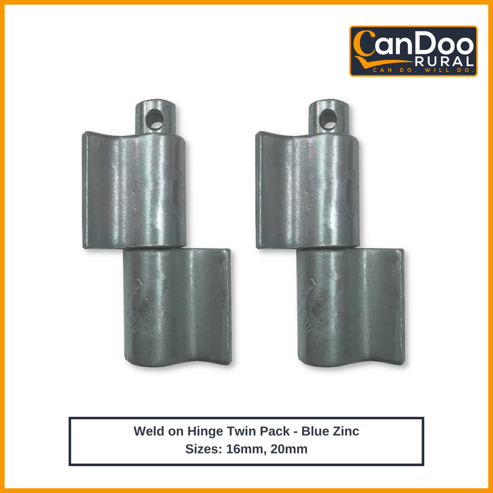 Weld on Hinge Sets - Twin Packs
