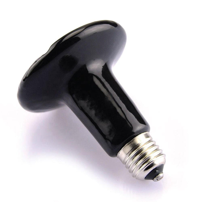 Black 100w ceramic lamp for lizard, reptile, snake and chicken.