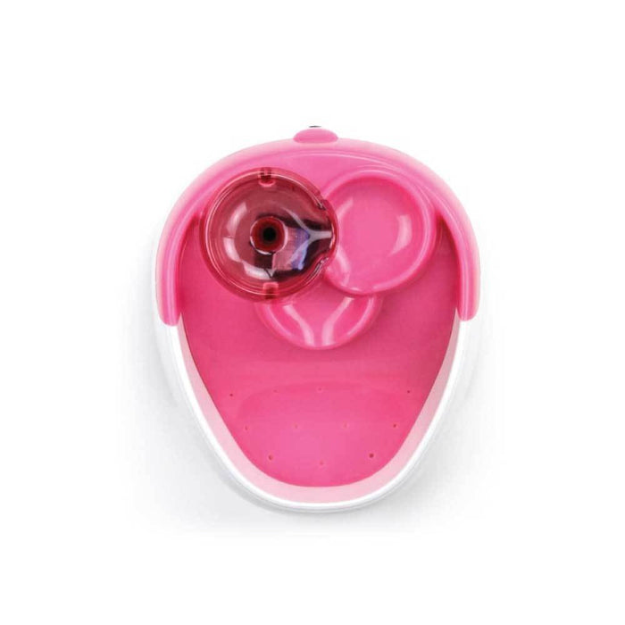 1 litre electric cat bubbler water drinking bowl in pink 