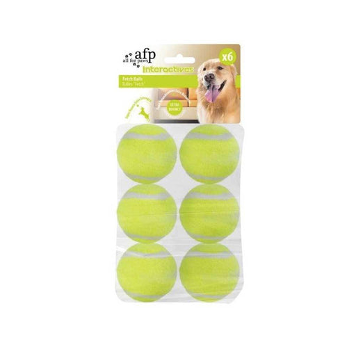 6 pack of green dog play balls