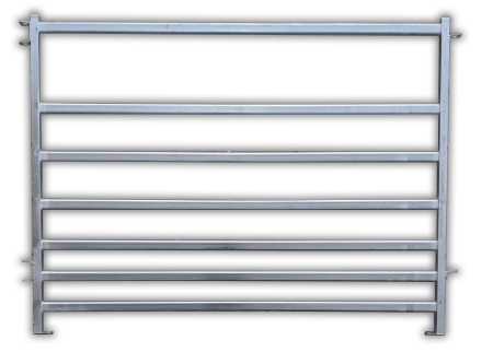 Combination Yard Panel 1.6m x 2.1m – 7 Oval Anti-Bruise Rails