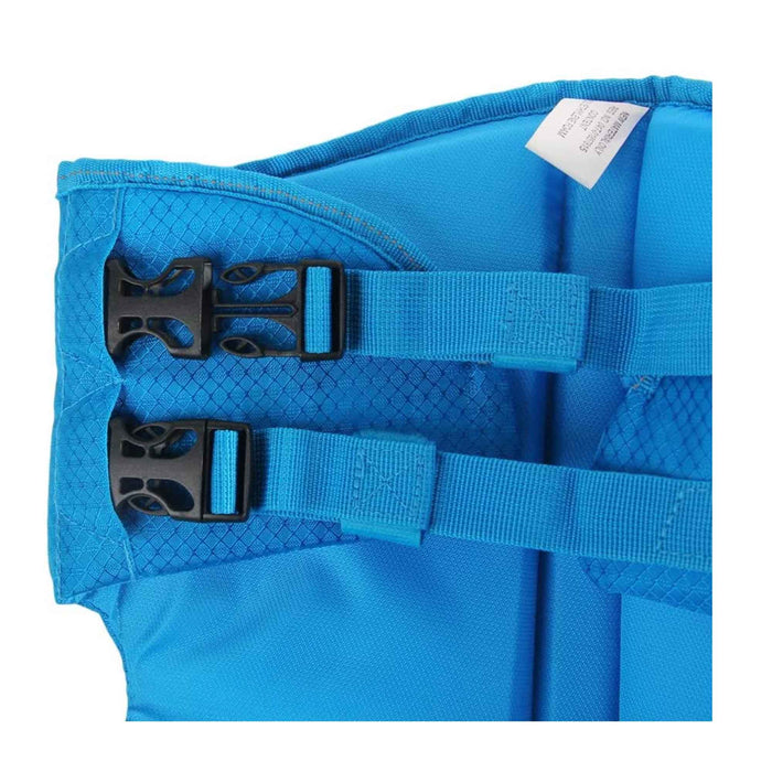 Blue adjustable safety vest for dogs