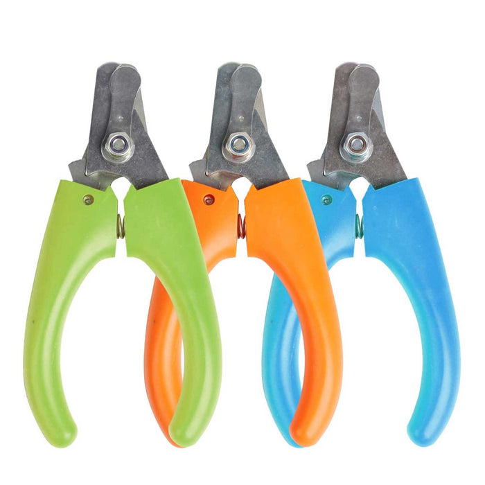 Green, blue and orange pet toe nail professional safe cutters