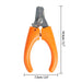 Orange pet toe nail professional safe cutters