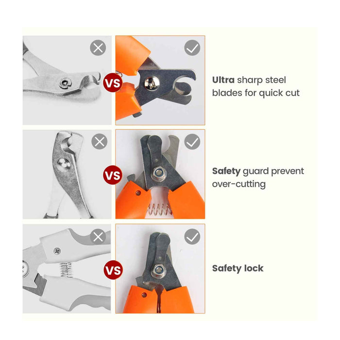 Orange pet toe nail professional safe cutters