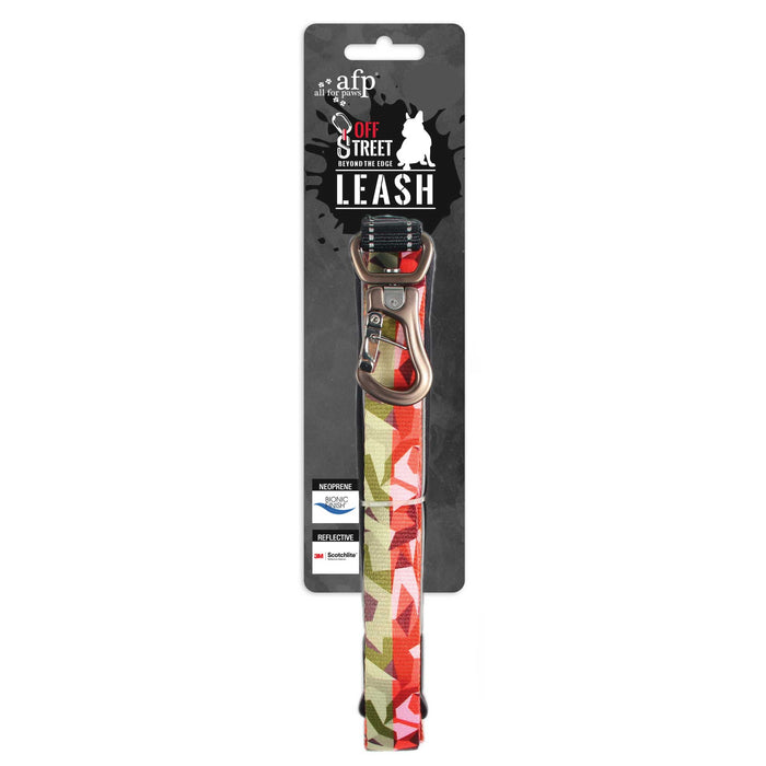 water resistant multicolour camouflage print reflective dog leash 