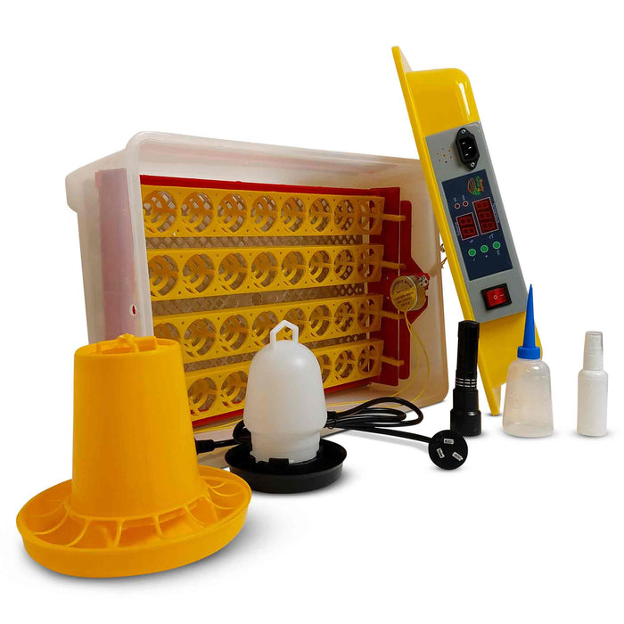 An electric digital egg incubator for chicken, quail, poultry, and birds