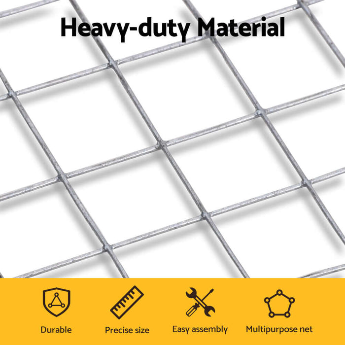 Diagram example of how the mesh wire roll is used 