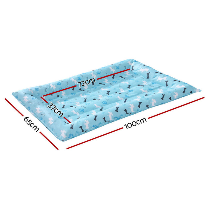 i.Pet Cooling Mat Large Summer Blues