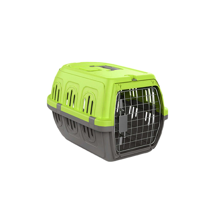 Neon yellow pet travel crate