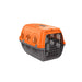 Orange pet travel crate