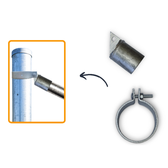 Pipe Clamp and Tab End Assembly Stay Adaptors