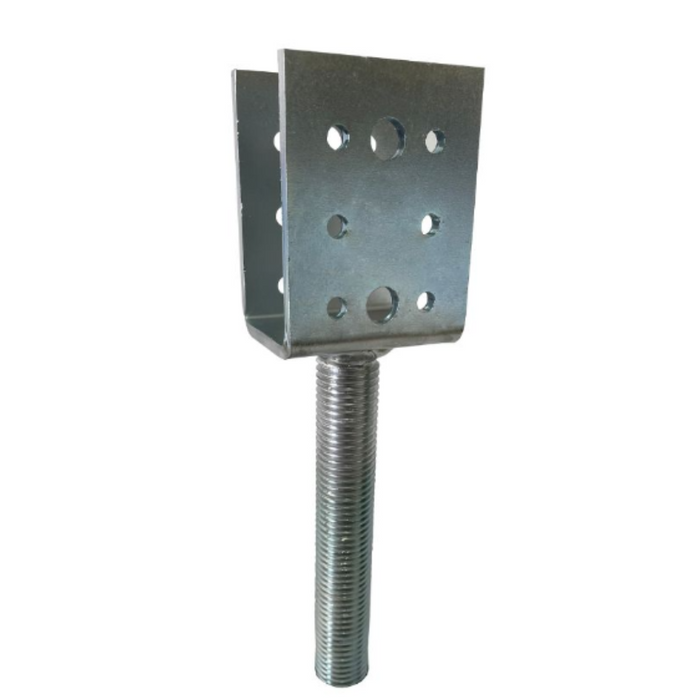 Blue zinc 200mm Stirrup Beam Support Assemblies