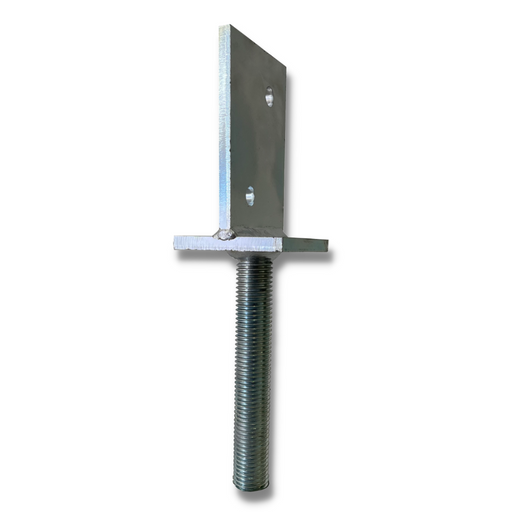 Blue zinc 200mm Vertical Post Plate Beam Support Assembly