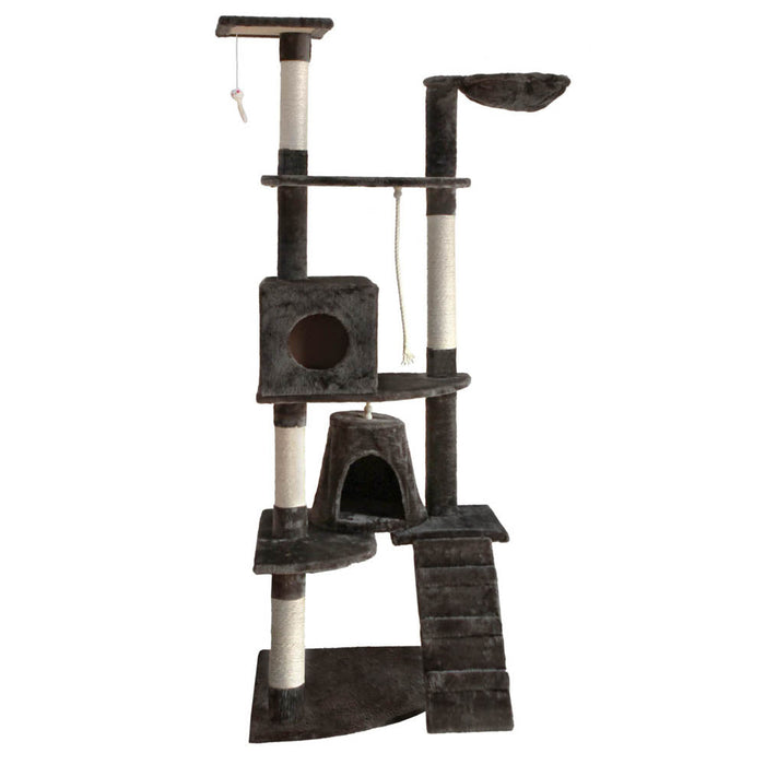 193cm large scratching tree for indoor cat play 