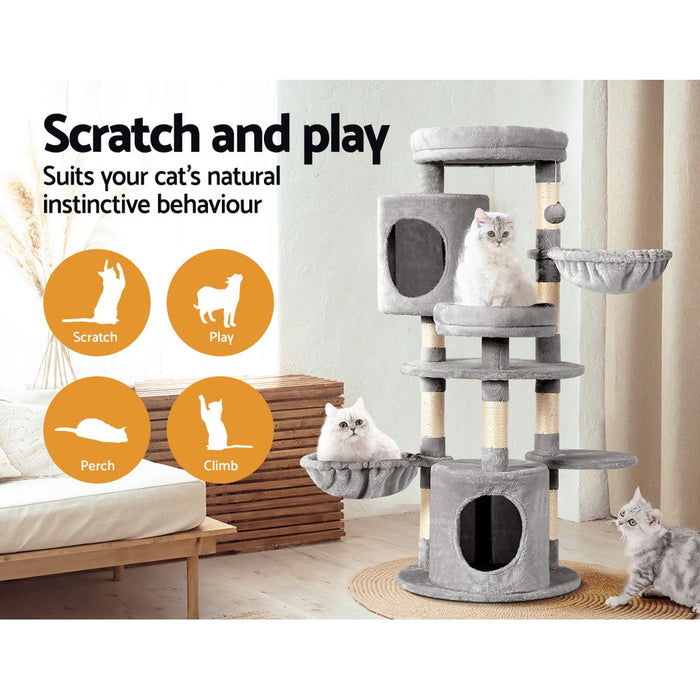 A 123cm cat tree scratching tower 