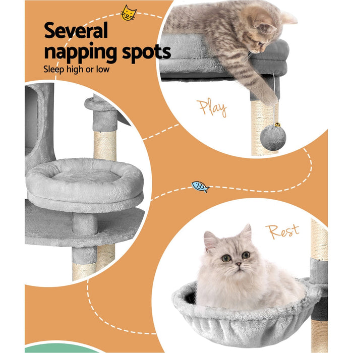 A 123cm cat tree scratching tower 