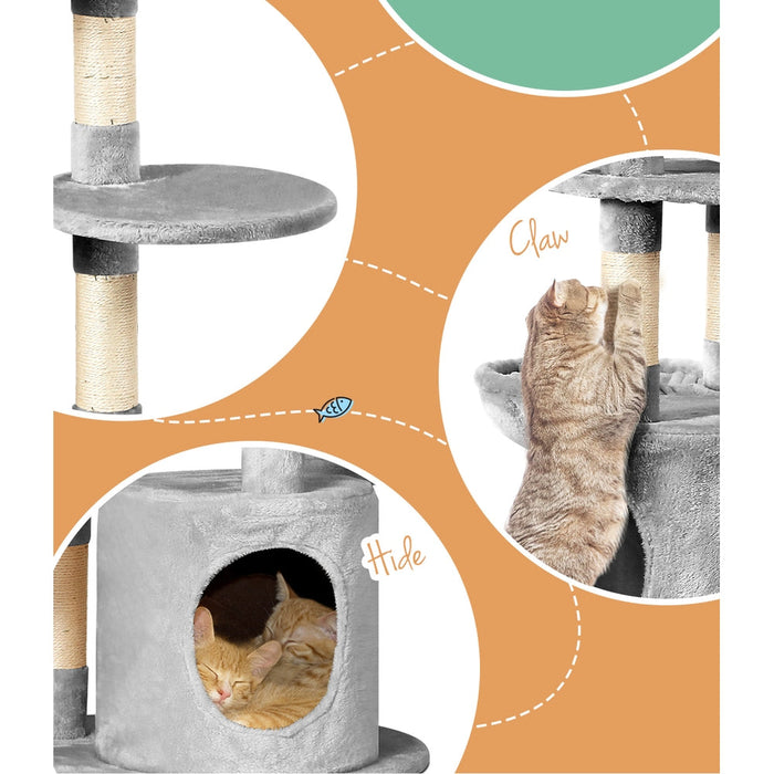 A 123cm cat tree scratching tower 