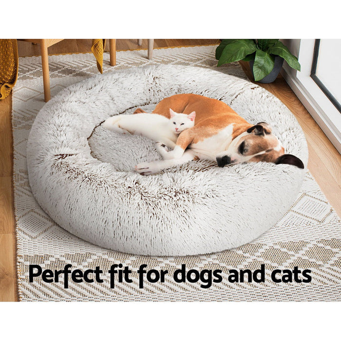 White padded comfortable pet bed 