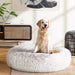 White padded comfortable pet bed 