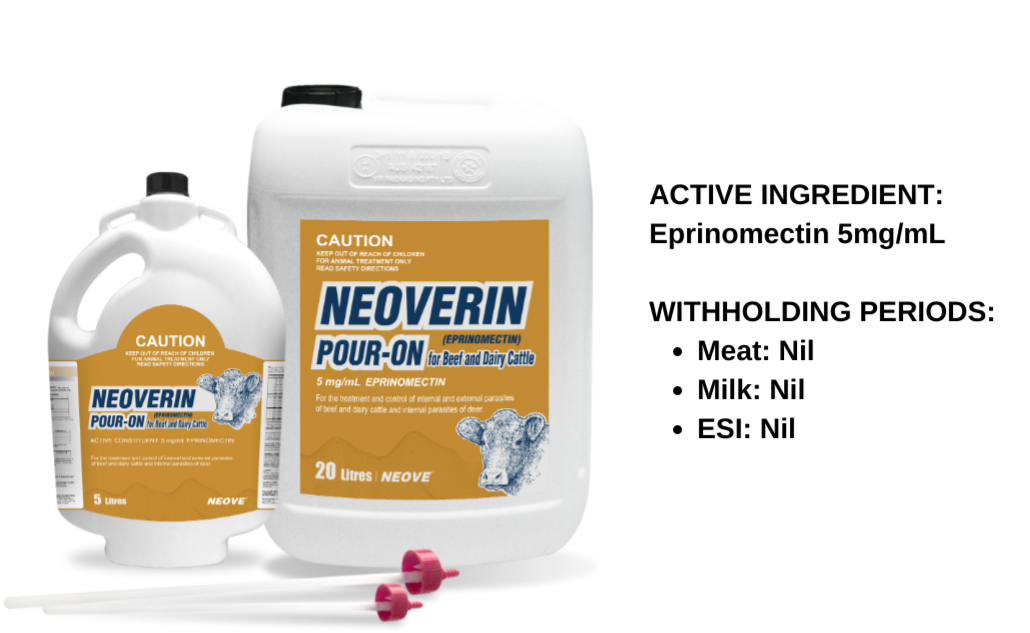 NEOVERIN™ (EPRINOMECTIN) Pour-On for Beef and Dairy Cattle