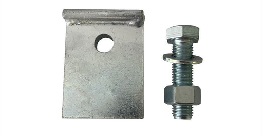 Blue Zinc Post Plate Dog Clamp to suit Slotted Beam Support