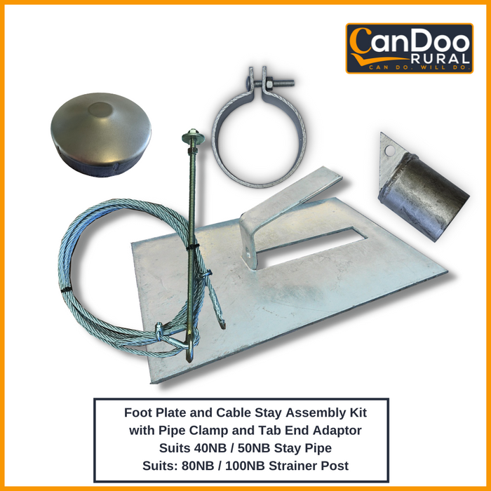 Pipe Clamp & Tab End Adaptor - Cable Assembly Kits