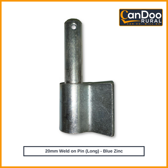 Weld On Pins (Male) - Blue Zinc